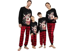Neufigr Weihnachtspullover Familie Set,Weihnachtspullover Damen Herren Kinder,Familie Weihnachtspulli Set