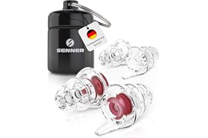 Senner MusicPro - Reusable Hearing Protection Earplugs for Concert, Festival, Music and Club with Aluminium Container, Especially Light Ear Protectors to wear