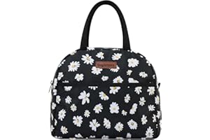 JSTHHTT Borsa Termica Porta Pranzo per Donna e Uomo, Borsa Frigo, Lunch Bag, Borsa Pranzo Portatile, Isolata, per Scuola Ufficio Lavoro Viaggio Picnic (Nero - 8.67L)