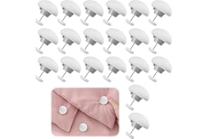 ONRYSXN 20 Pcs Mushroom Duvet Clips, Non-Slip Duvet Cover Clips to Keep Duvet in Place Fasteners Quilt Clips Snaps with One-Key Unlock for Blanket Bed Sheet Curtain Socks Clothes Mattress Covers (White)
