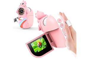 Euakee 1000X Microscope pour Enfants, Microscope Numérique Portable avec Écran IPS de 2", avec Carte SD de 32 Go, Petiscope de Poche avec 8 LED Réglables, pour Enfants et Étudiants, Rose