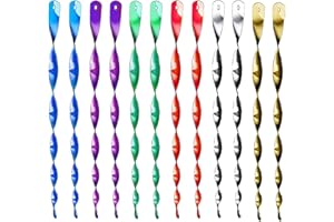MOGADEE® 10 spaventapasseri riflettenti, con 2 dischi laser, a spirale a vento per uccelli, per balconi e giardini, a spirale