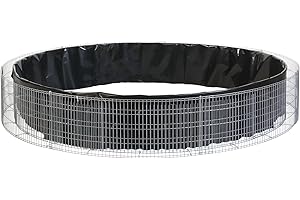 bellissa Parterre surélevé Rond en Gabion - 95568 - jardinière Ronde en Cage à Pierre - kit de Construction, Film de séparation Inclus - diamètre 240/220 cm, Hauteur 40 cm