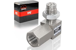 1PZ F2S-M18 Adaptateur de capteur d'oxygène O2 M18x1,5 Mini catalyseur 90 degrés remplacement pour Benz Mini Cooper R35 GTR Impreza 86 BRZ Z34 Z33 convertisseur inoxydable pièces de voiture