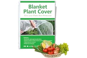 Goomp Manta Termica Plantas,3m x 9m Cubierta de Protección para Plantas Cubierta Antiheladas De Plantas para Protección contra Heladas, Pájaros e Insectos