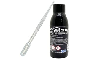 DIPOXY 100 ml di assorbitore UV anti gialli ingiallimento resina epossidica epossidica + pipetta