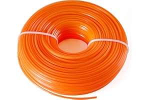 CHRORINE Trimmerfaden Mähfaden 2,4 mm x 86 m 4-Kant Nylonfaden Motorsense Freischneider Faden Fadenspule Motorsense Zubehör