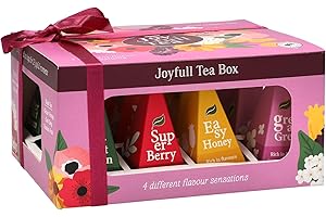 TILZ Tea Gift Set – 12 Tea Bags, 4 Flavours, Earl Grey Tea Bags, Green Tea, Super Berry, Earl Grey & Black Tea Tea Bags Individually Wrapped, Fruit Tea, Stocking Filler, Gifts For Women, Men & Tea Lovers