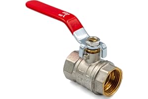 KNM TRADE Kugelhahn 1" Wasserhahn Mit Stopfbuchse Messing