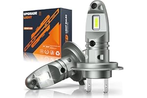 JOSHF Bombilla Led H7, 55W CSP 12000LM 6500K Lámpara de Faro para Coches y Motos, Bombillas Halógenas de Repuesto y Kit de Xenón, Led H7 Para Luces largas/Luces Cortas(2Lámparas)