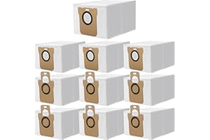 DOBIGER 10 Bolsas de Polvo Compatible con Xiaomi X10, Bolsa de Repuesto Compatible con Dreame L10s Ultra/ L10 Ultra, Bolsas de Aspiradora