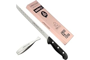 Arcos prosciutto professionale | Coltello prosciutto in acciaio Nitrum | Manico nero | Serie Maitre | Lama flessibile e liscia | 275 mm | Acciaio inossidabile