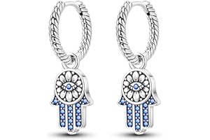 HAPOUR 925 Sterling Silver Post Stud Earring Dangle CZ Flat Back Earrings for Women Cubic Zirconia Cartilage Hypoallergenic Cute Small Helix Piercing Earrings Jewelry