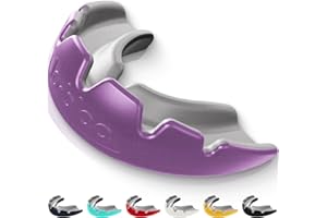 ‎LOBLOO lobloo SLICK Zahn-/Mundschutz Kampfsport für Hoch-Kontakt-Sport wie MMA Hockey Fußball Rugby, Dual Density Mouthguard mit doppelter Dichte, Eine Größe für Herren Damen Kinder ab +14 Jahre (Lila)