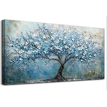 Printerland Quadro Moderno Camera da letto ALBERO della VITA Astratto Quadri moderni soggiorno da Parete XXL grande Stampa su tela Canvas Decorazione Murale muro Arredo Salone (10, 70x100 cm