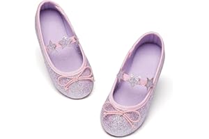Kiderence Kleine Kleinkind Mädchen Kleid Schuhe Ballerina Ballett Wohnungen Kinder Mary Janes
