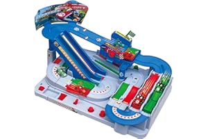 EPOCH Games - Mario Kart - Racing Deluxe, Gioco di Corse Dinamico con Piste e Personaggi Iconici – Modello 7390