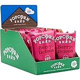 Popcorn Shed Berry-licious Gourmet Popcorn Snack Packs, 24g (Case of 16) Raspberry & Dark Chocolate Popcorn, Gluten Free, Nat
