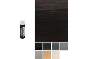 Littlefair's Tinte para Madera 15ml - Acabado Premium, Fácil de Usar y Limpiar Tinte Madera - Basado en Agua, Seguro y Ecológico - Disponible en Muchos Colores - Color: negro ébano