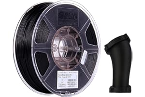 ‎ESUN eSUN Filament wypełniony włóknem węglowym, nylon do drukarki 3D, filament PA-CF 1,75 mm, dokładność pomiaru +/- 0,05 mm, szpula 1 kg, filament do druku 3D, naturalny