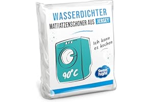 SWEET NIGHT Sweetnight - Matratzenschoner 180x200 cm | wasserdichte und mikroatmungsaktive Matratzenauflage | Sanft und leise | Waschbar bei 90°C | Geeignet für Dicke Matratzen