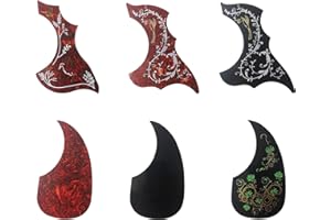 Pangmao 6PCS Universal Folk Acoustic Guitar Pick Guard Self-adhesive Pick Guard Sticker for Acoustic Guitar Parts