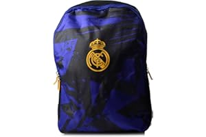 Hy-Pro Officially Licensed Real Madrid CF Backpack - Large, Lightweight, Rucksack, Real Madrid Merchandise, Great Football Gift Idea
