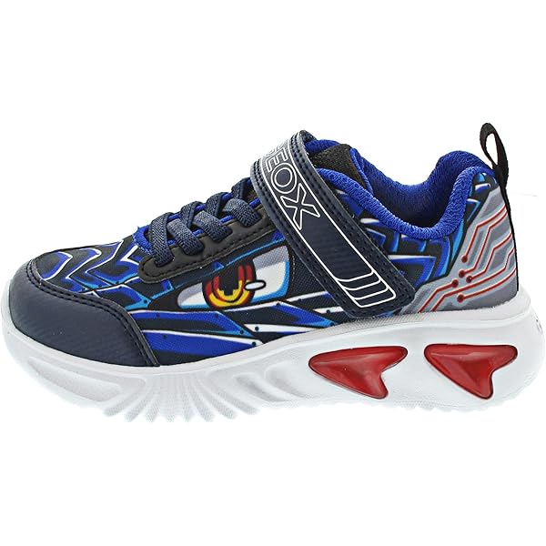 Geox ASSISTER - Sneakers laag - blue/multicolor/donkerblauw Geox ASSISTER - Sneakers laag - blue/multicolor/donkerblauw