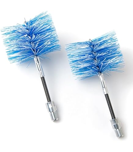 BARETTO Spazzole Flex Di Ricambio Per Pulizia Stufa A Pellet - Scovoli In Nylon Da 80mm Per Canna Fumaria Con Curve