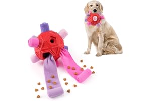 Tesytto Chewers, giocattolo da masticare per cani, interattiva, durevole, per cani, per la ricerca di cibo, tappetino da fiuto, allenamento per alleviare e stimolare la noia (fantasia lilla)