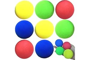 YIHAOH 8 Pezzi Palla di Spugna, Palline Colorate per Bambini Giocattolo, Palla Gommapiuma per Bambini, Morbide E Delicate per La Pelle, Disponibili in 4 Colori per Il Gioco in Casa E Le