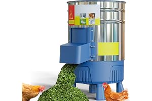 Foderkvarn, Kommersiell Elektrisk Spannmålskvarn Med 25L Hink I Rostfritt Stål Och 750W Motor, För Krossning Av Halm Gräs Grönsaker Frukt Potatis
