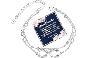 VEEDOFA Silver Bracelet for Women Hypoallergenic Infinity Bracelet with 5A Cubic Zirconia Adjustable Sterling Silver Bracelet for Women Gifts