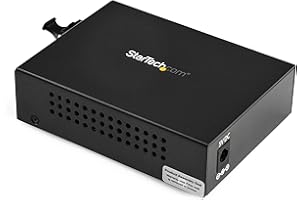 StarTech.com Multimode (MM) LC Fiber Media Converter for 10/100/1000 Network - 550m - Gigabit Ethernet - 850nm - with SFP Transceiver (MCM1110MMLC)