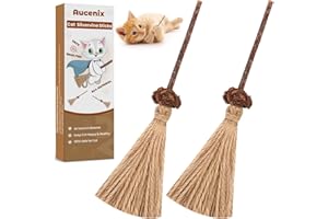 Aucenix Catnip Sticks for Cats - Natural Matatabi Silvervine Chew Toys for Indoor Kittens, Stress Relief (2PCS)