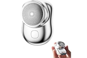 CABLELERA Afeitadora eléctrica portátil Mini Shave, Mini Afeitadora EléCtrica para Hombres, Afeitadora de Bolsillo Portátil, Práctica Afeitadora Eléctrica Recargable por USB, Adecuado para el Hogar