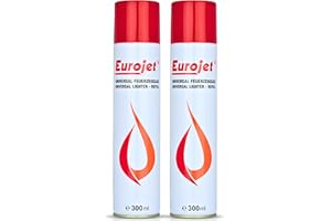 DARNLIGHT GAZ Do Zapalniczek Eurojet Feuerzeuggas zum Nachfüllen – Butangas für Flambierbrenner, Sturmfeuerzeuge, Stabfeuerzeuge, Jetflammen