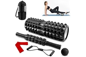 GENERISCH Rullo Massaggio Muscolare, Foam Roller, Roller Pilates, rullo massaggiante per mobilitazione della schiena mirata, rullo in schiuma per yoga, pilates e fitness, ideale per atleti e impiegati in