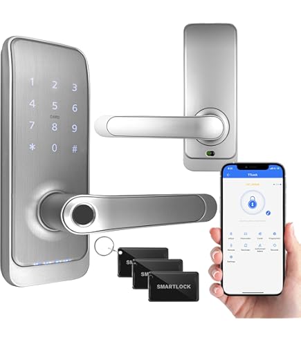 Serratura Elettronica ORNO Con Tastiera E Impronte Digitali - Bluetooth, Nero, Senza Chiave - Foto 4