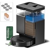 iRobot Roomba Plus 576 Multifunction AutoWash Combo and Base, 25KPa, DualClean PerfectEdge Mops, Wash/Heat Dry, AI, Precision
