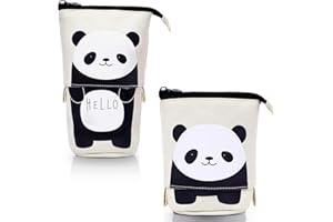 HIQE-FL Federmäppchen Reißverschluss,Federmäppchen Mädchen Teenager,Student Federmäppchen,Ständer Bleistifthalter,Teleskopisch Mäppchen…