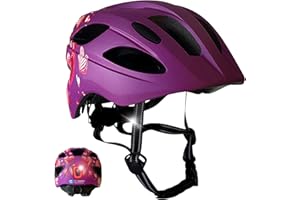 ‎CRAZY SAFETY Crazy Safety Cool Kinder Fahrradhelm | Fahrradhelm für Kinder von 6-12 Jahren für Fahrrad, Skateboard, Mountainbike, Skates, USB wiederaufladbares Rücklicht