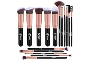 ‎BESTOPE PRO Pinselset Makeup Rosa Gold, Professionelle Make Up Pinsel Set mit Gesichtspinsel, Schminkpinsel Set mit Lidschattenpinsel Augenpinsel