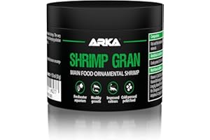 Alimento para gambas – ARKA Shrimp Gran 150 ml / 50 g – gránulo Blando prensado en frío para Neocaridina y Caridina – Mejora Crecimiento, coloración y muda – hundible, digestivo y Estable en Agua