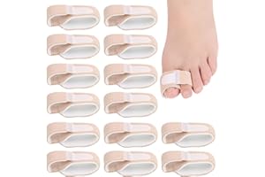 ZISHAN 14 PCS Hammer Toe Straightener, Toe Straightener for Correcting Hammer Toes, Crooked Toes & Overlapping Toe, Ring Design Protects Toe Strap, Ideal for Daily Wear & Exercise