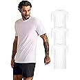 True Classic Men's Active Crew Neck Short Sleeve T-Shirt, 3-Pack - White, XL