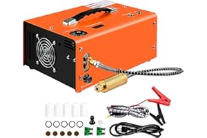 SONLED Compresor de Aire PCP, 300 Bar 4500 PSI Bomba de compresor portátil de Alta presión Transformador Inflador de Rifle neumático de Pistola de Aire, Filtro Separador de Agua y Aceite Incorporado