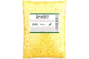 Ilmkerze® Bienenwachs Pastillen gelb 900 g | Natur | ideal für Kosmetik Seifen Salben Wachstücher Kerzen Formkerzen Ziehkerzen Kerzengießen