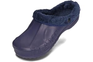 PLAME Męskie chodaki Eva z podszewką, ciepłe kapcie ogrodowe, rozmiar 41-46 EU