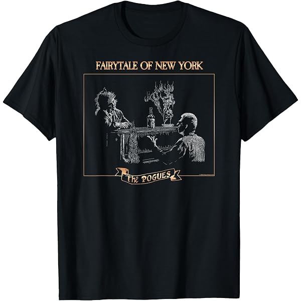 Fairytale Of New York The Pogues Christmas Lyric T-Shirt : Amazon